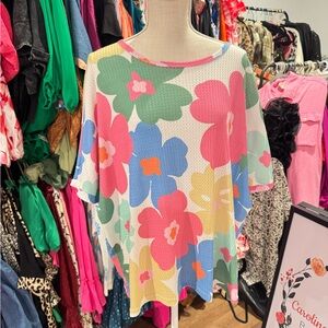 Floral Multicolor Women's Top